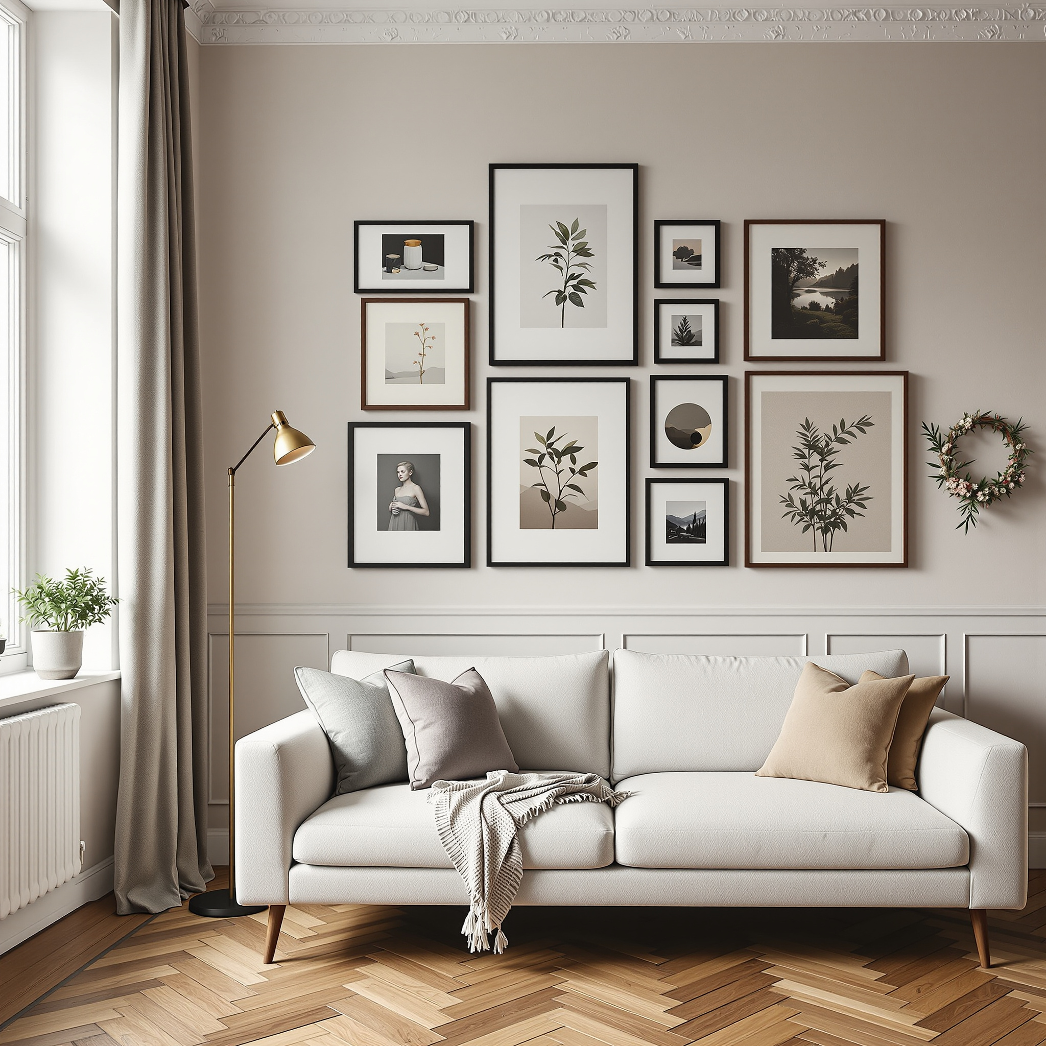 Bilderwand Wohnzimmer: In 6 Schritten zur Gallery Wall