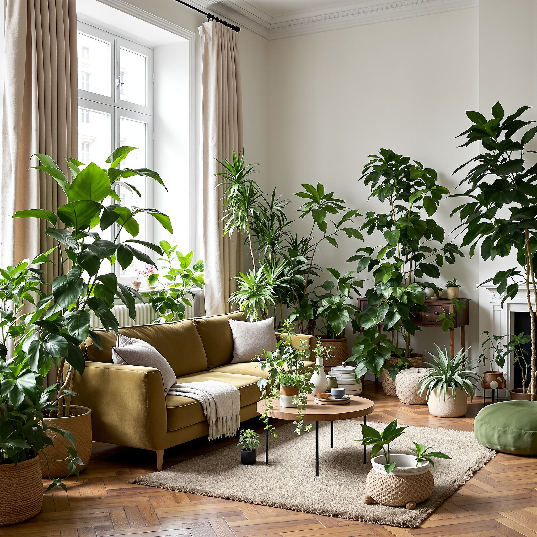 10 Pflanzen-Setups, die jedes Wohnzimmer beleben